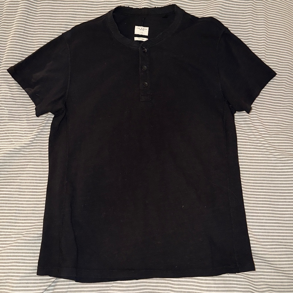 rag & bone men’s short sleeve henley Shirt